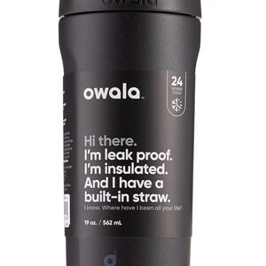 Owala Black Insulated Tumbler with Built-in Straw